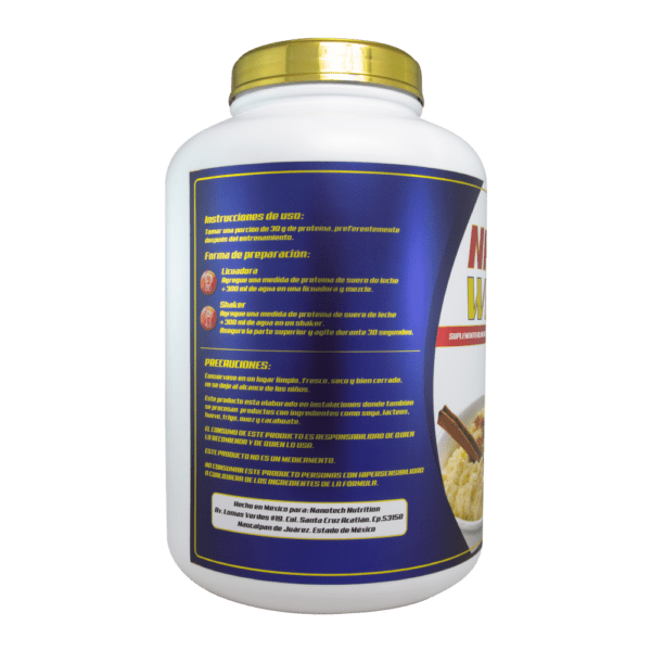 NANO WHEY GOLD 6lb 92 Servicios - Sabor  Arroz con Leche - Imagen 2