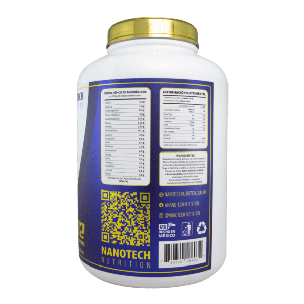 NANO WHEY GOLD 6lb 92 Servicios - Sabor  Arroz con Leche - Imagen 3