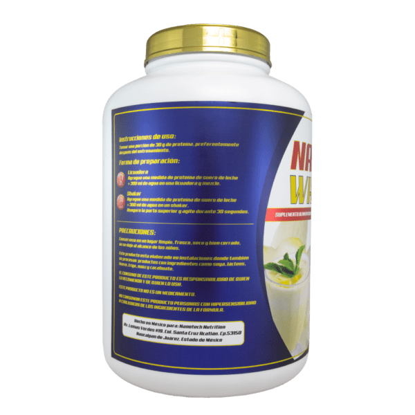 NANO WHEY GOLD 6lb 92 Servicios - Sabor Vainilla - Imagen 3