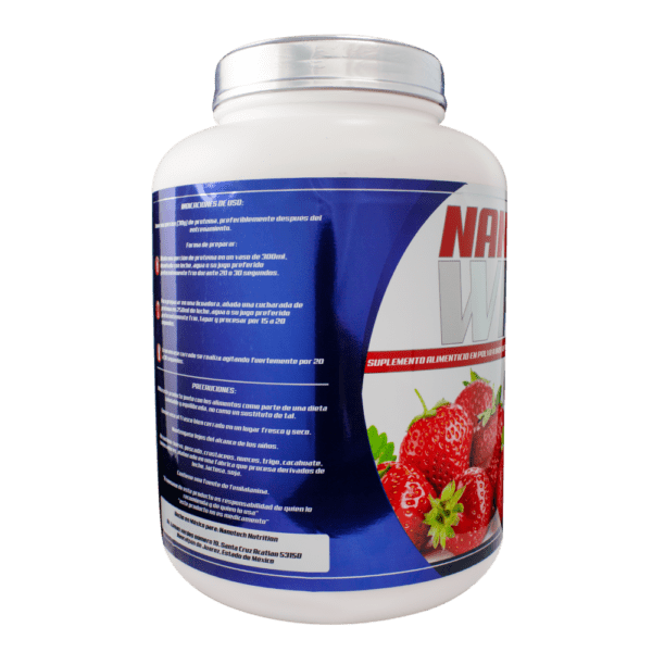 NANO WHEY 5lb 75 Servicios - Sabor Fresa - Imagen 4