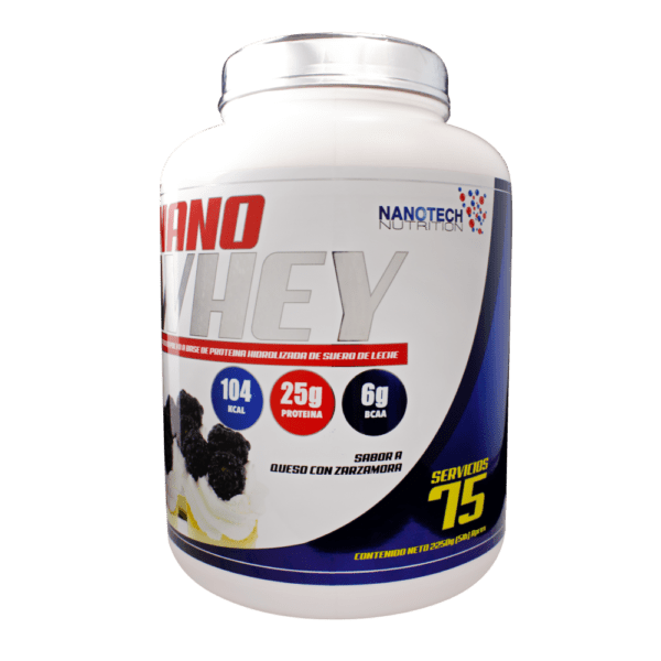 NANO WHEY 5lb 75 Servicios - Sabor  Queso con Zarzamora - Imagen 2