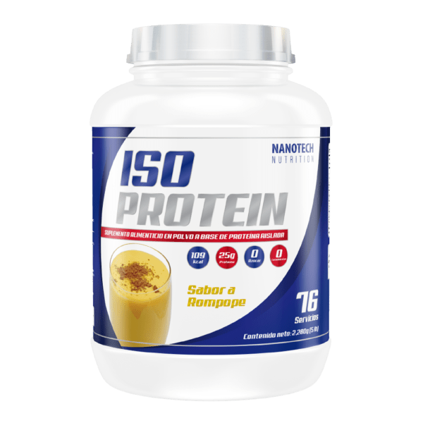 ISO PROTEIN 5lb 76 Servicios - Sabor Rompope