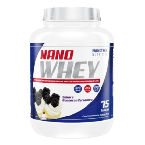NANO WHEY 5lb 75 Servicios - Sabor  Queso con Zarzamora